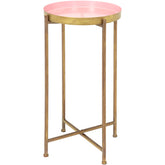 Klam Pink End Table