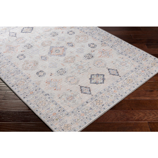 Surya Alanya Flatweave Polyester Beige Indoor Medallion Oriental Machine Washable Area Rug