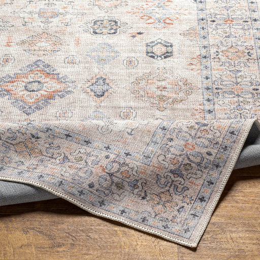 Surya Alanya Flatweave Polyester Beige Indoor Medallion Oriental Machine Washable Area Rug