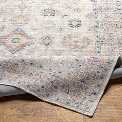 Surya Alanya Flatweave Polyester Beige Indoor Medallion Oriental Machine Washable Area Rug
