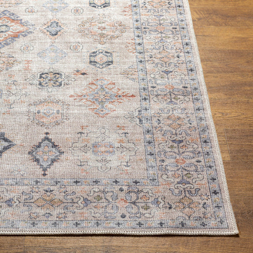 Surya Alanya Flatweave Polyester Beige Indoor Medallion Oriental Machine Washable Area Rug