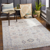 Surya Alanya Flatweave Polyester Beige Indoor Medallion Oriental Machine Washable Area Rug
