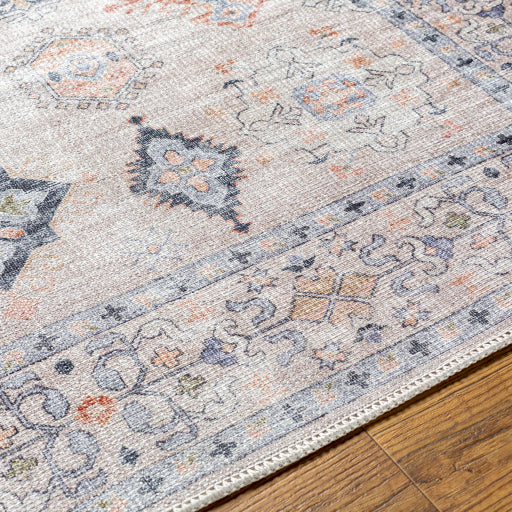 Surya Alanya Flatweave Polyester Beige Indoor Medallion Oriental Machine Washable Area Rug