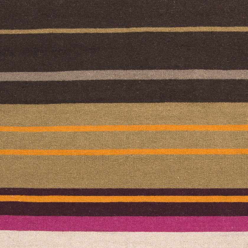 Akiak Modern Black/Orange/Brown Area Rug