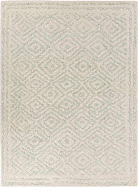 Ashland Modern Green/Beige Area Rug