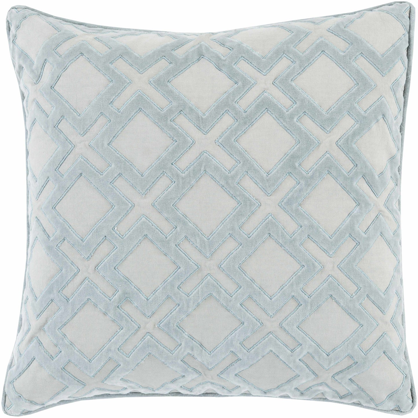 Mouscron Ice Blue Pillow Cover