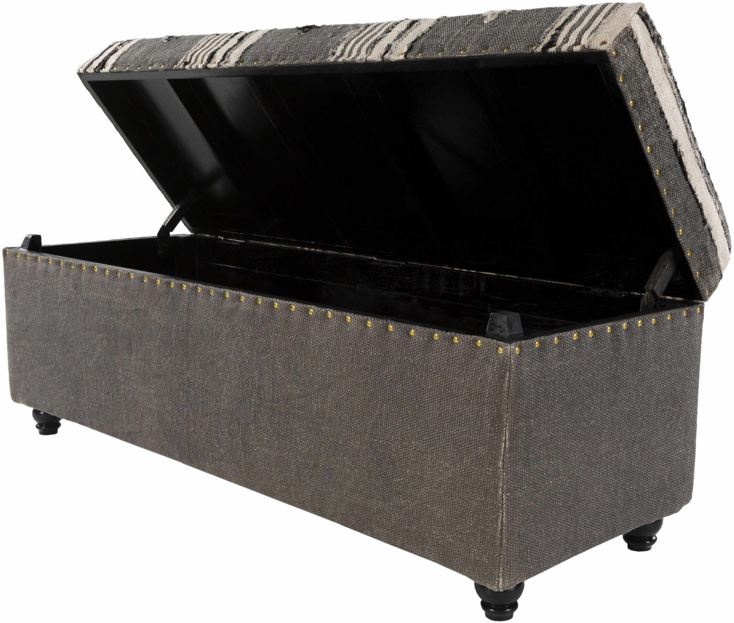Gaspoltshofen Charcoal Ottoman