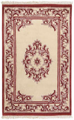 Weyer Traditional Burgundy Area Rug