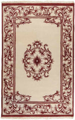 Weyer Traditional Burgundy Area Rug