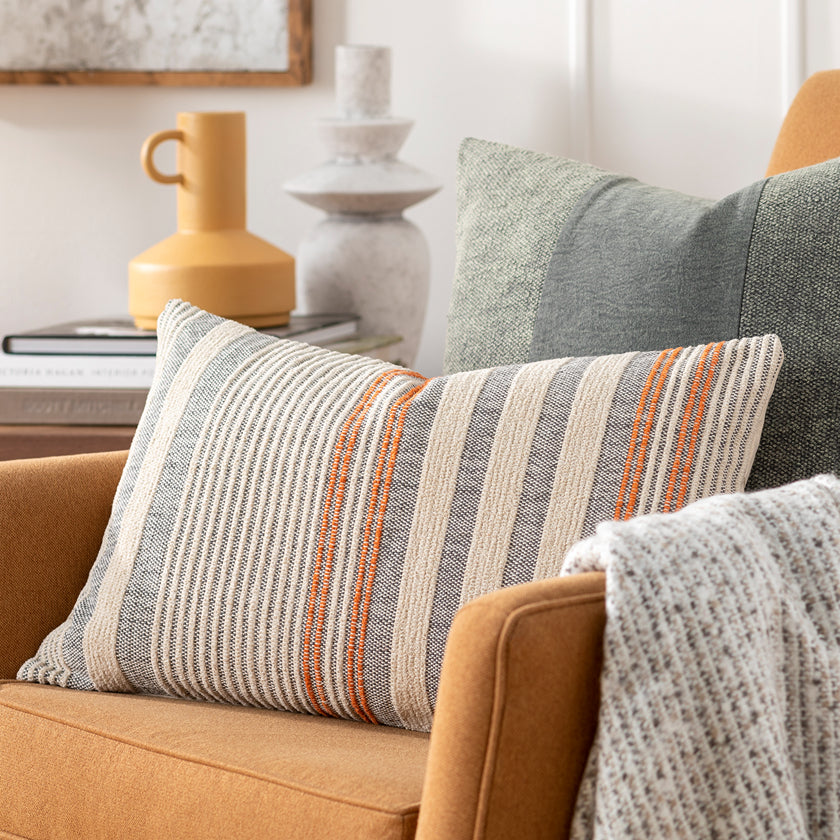 Houffalize Medium Gray Pillow Cover
