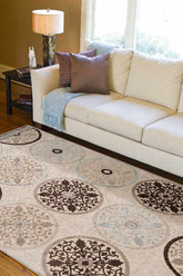 Chefornak Modern Brown/Khaki Area Rug