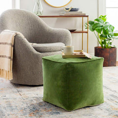 Tearia Dark Moss Pouf