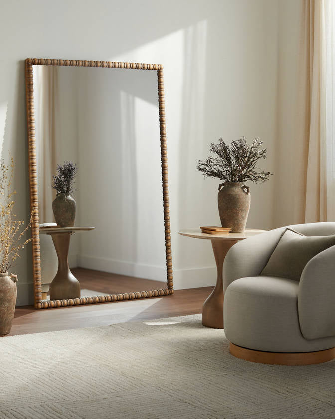 Mila Rose Beige/Brown End Table - Galey Alix x Livabliss