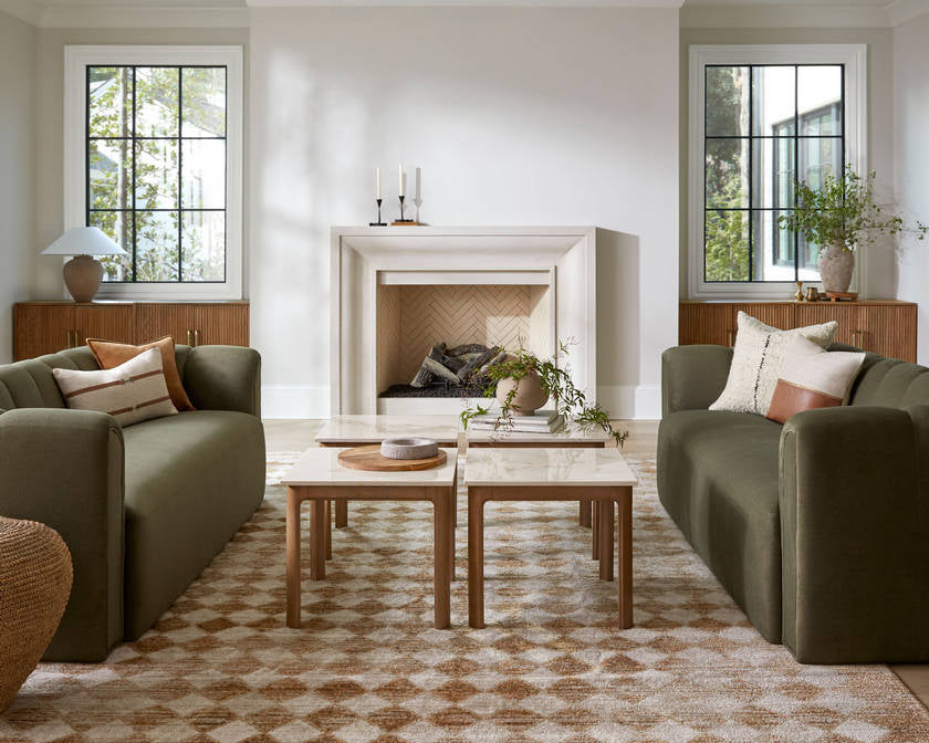 Dale Olive Sofa - Galey Alix x Livabliss