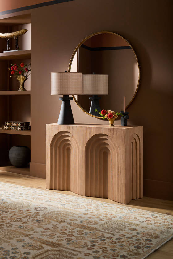 Lue Global Brown/Black Table Lamp