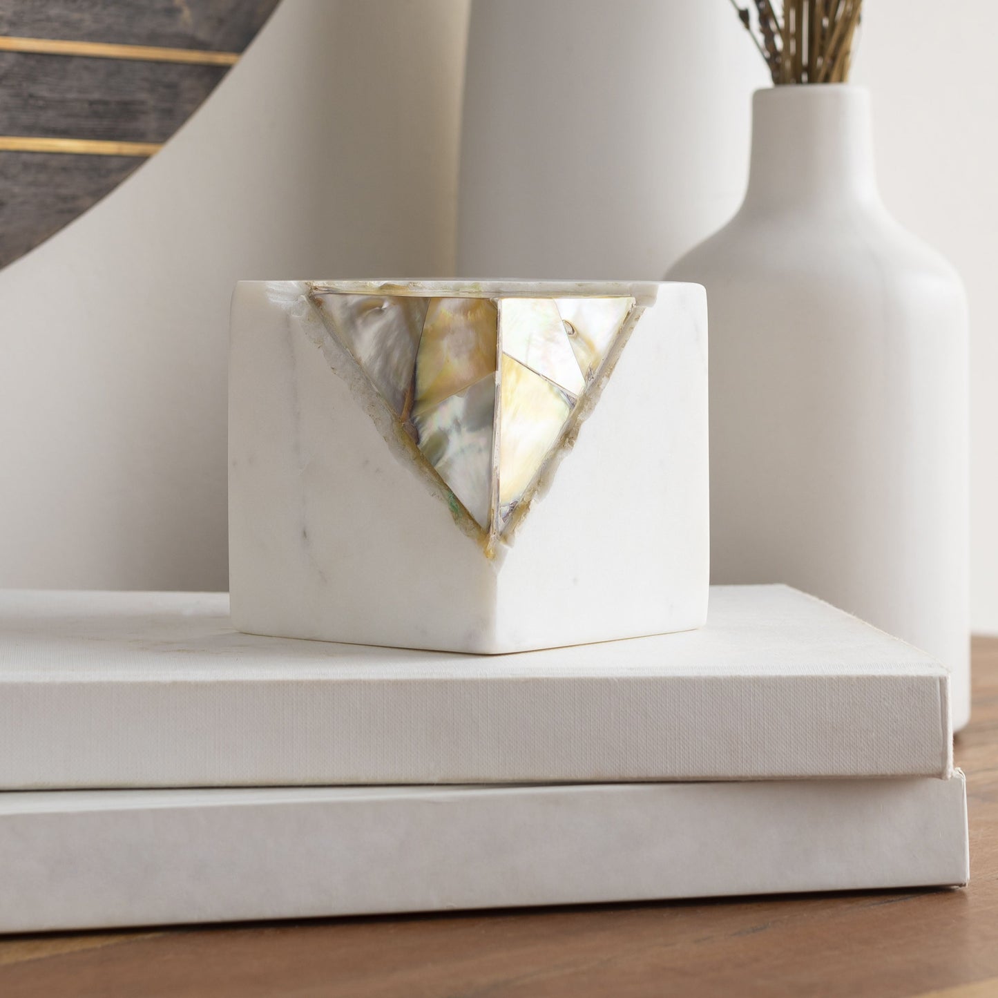 Omis White Decorative Sculpture