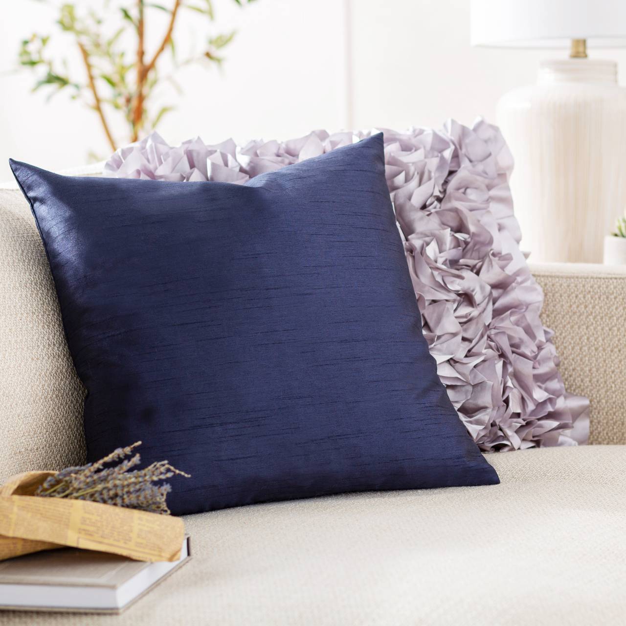 Rouvroy Navy Pillow Cover
