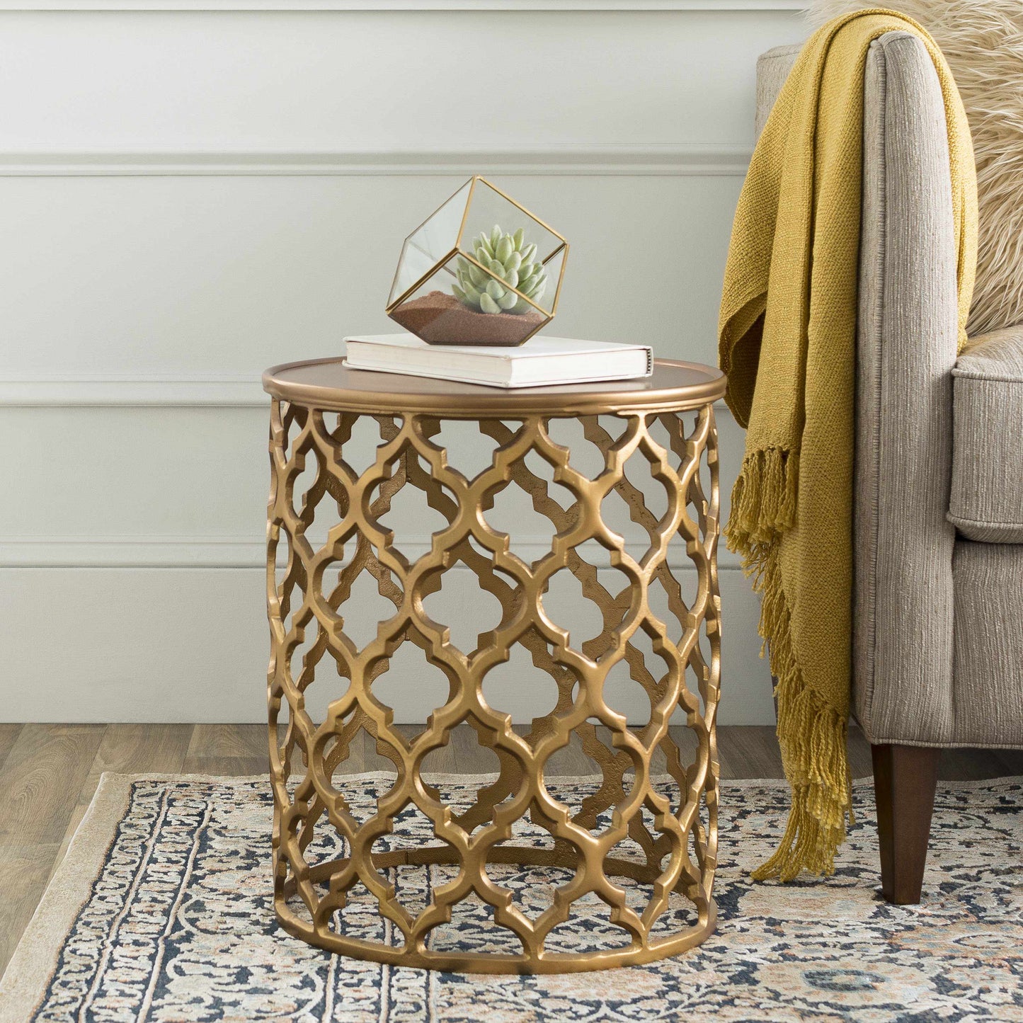 Pram Tan End Table