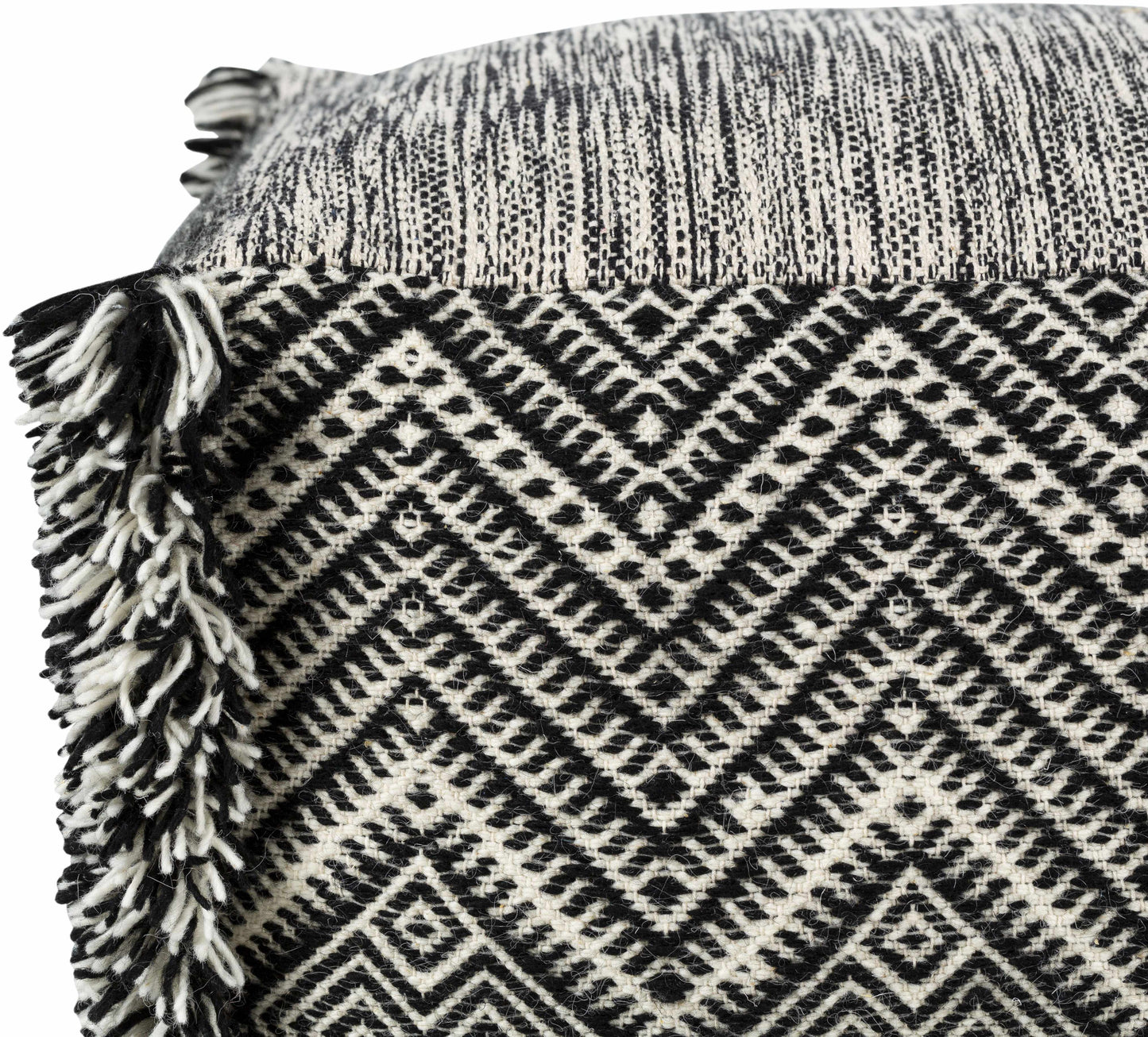 Retzbach Black Pouf
