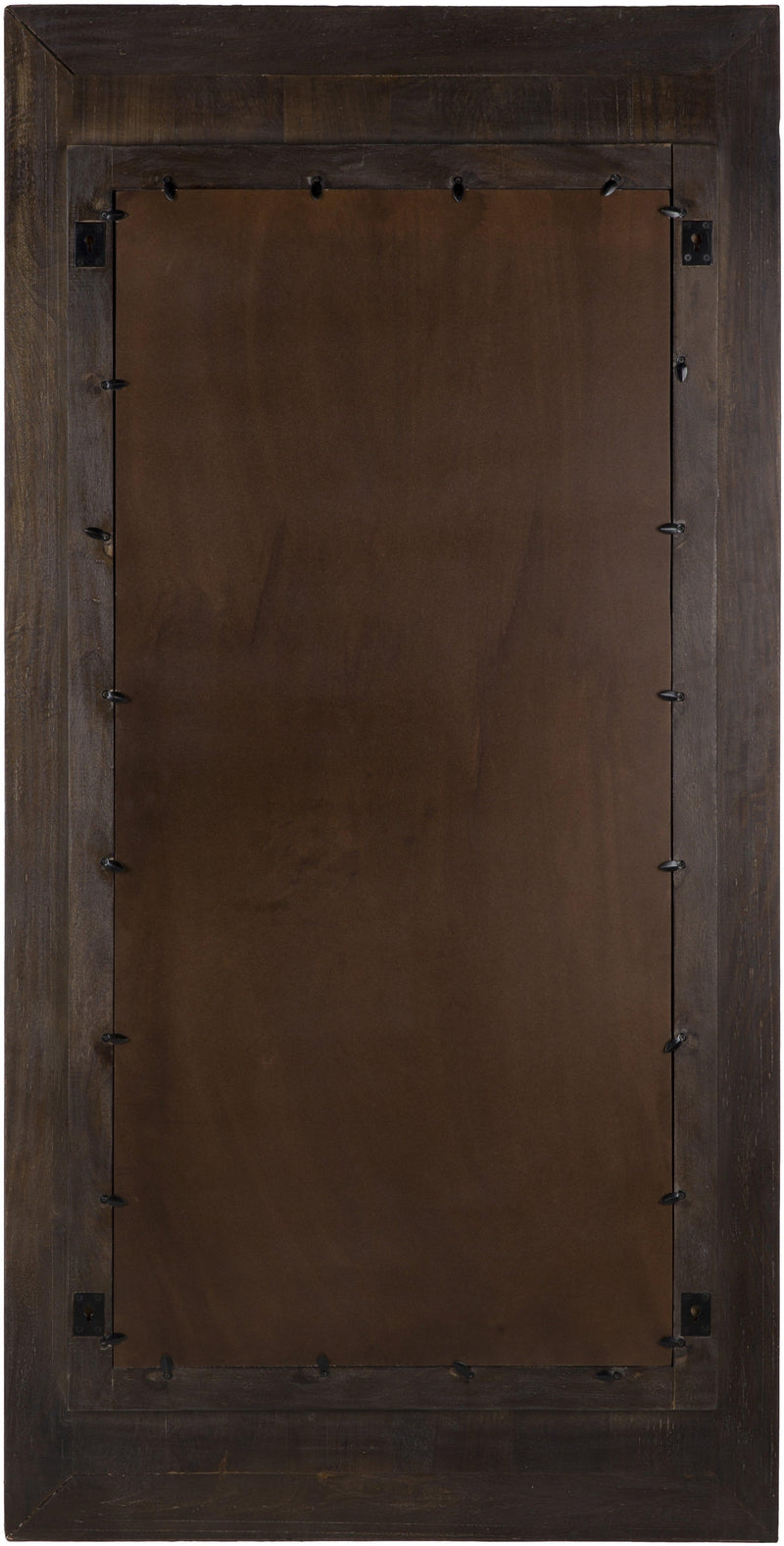 Glinden Traditional Dark Brown Wall Mirror
