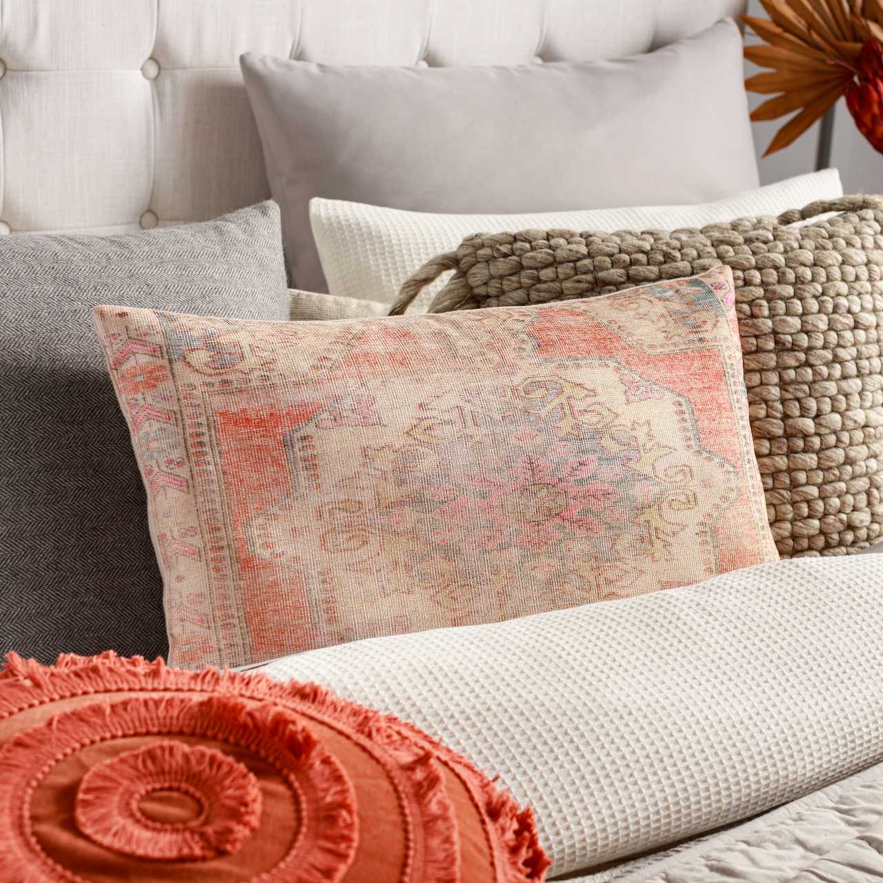 Stuhlfelden Bright Orange Pillow Cover