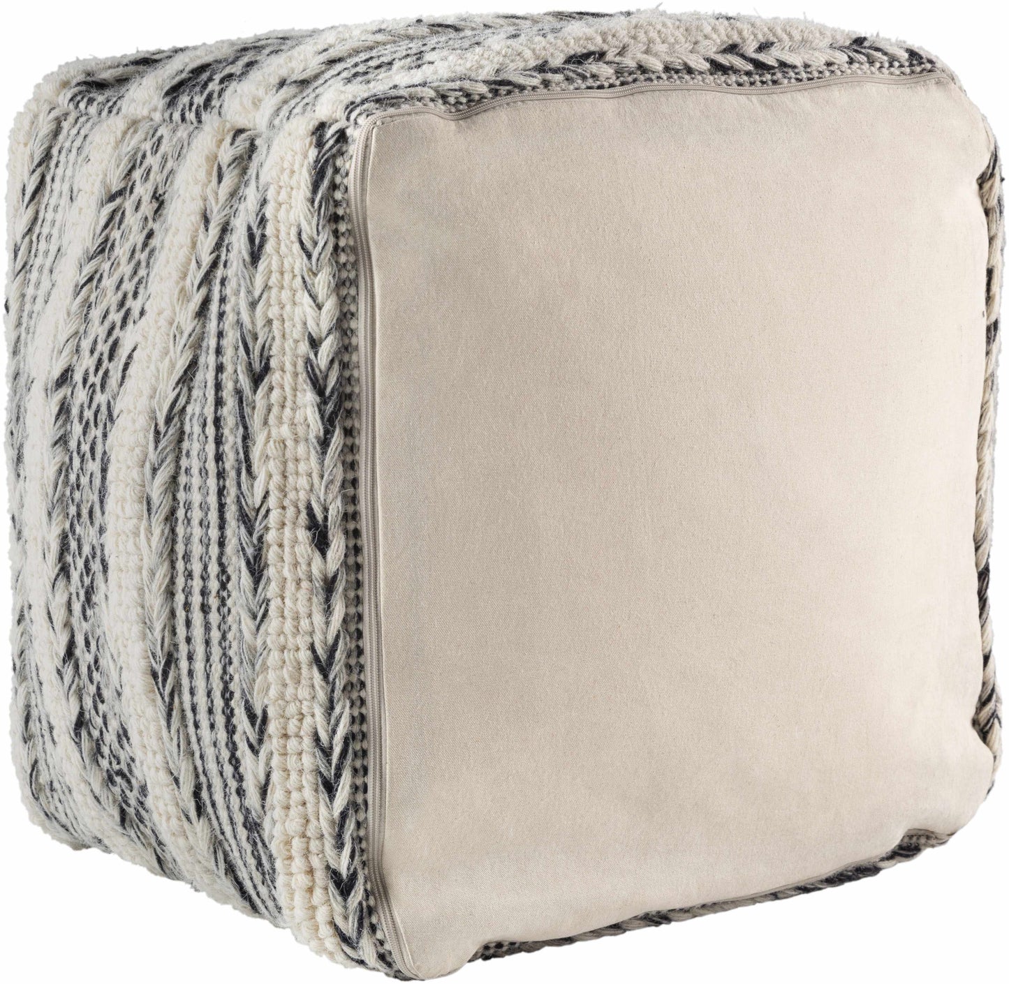 Raxendorf Black Pouf