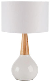Wolf Modern White Table Lamp