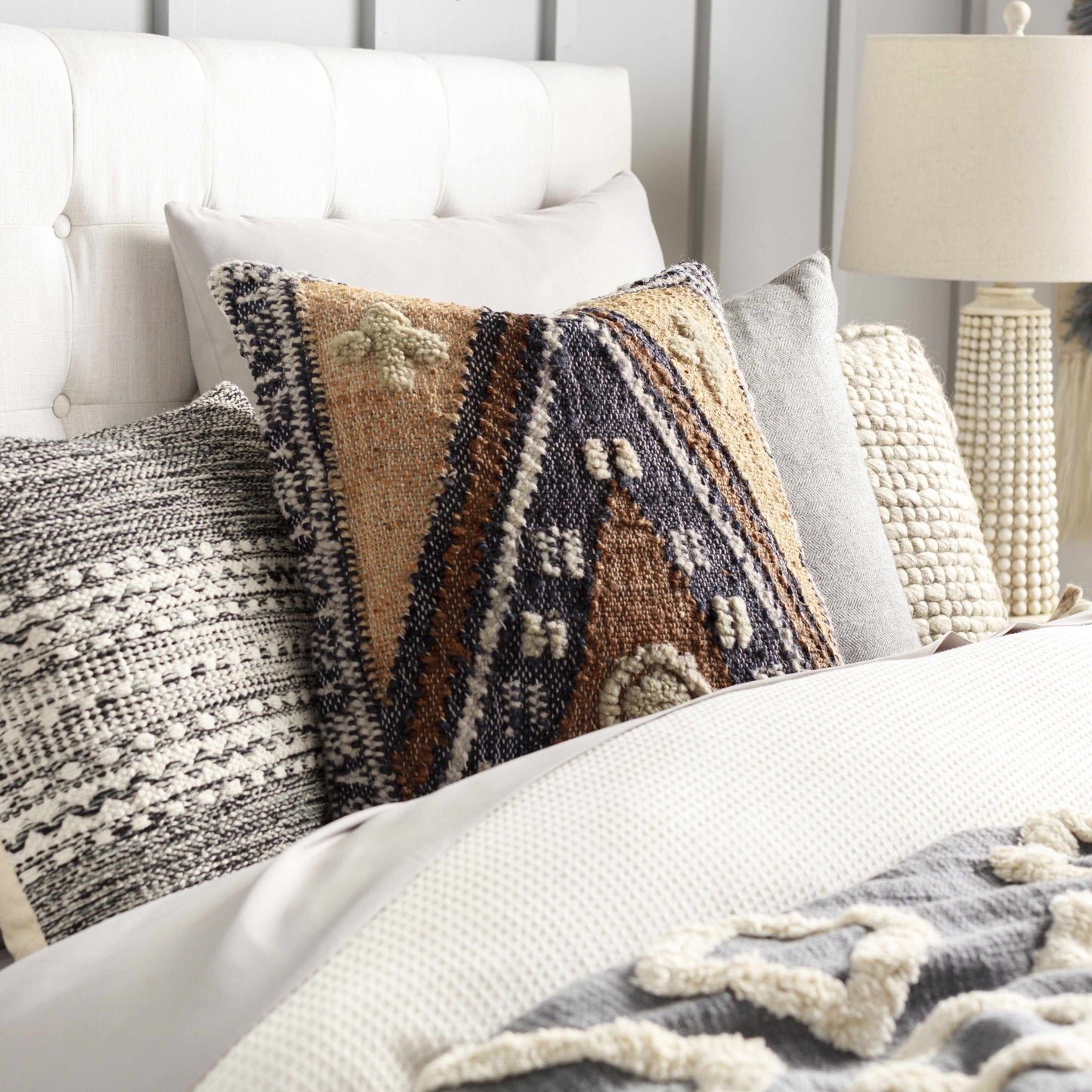 Pleven Light Gray Pillow Cover