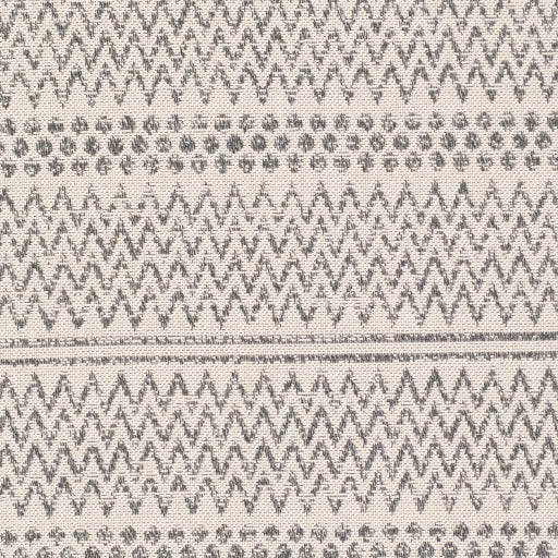 Surya La Casa 8' x 10' Cotton Charcoal Rectangular Indoor Medallion Global Area Rug