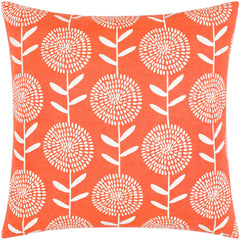 Mining Bright Orange Pillow Cover
