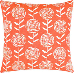 Mining Bright Orange Pillow Cover