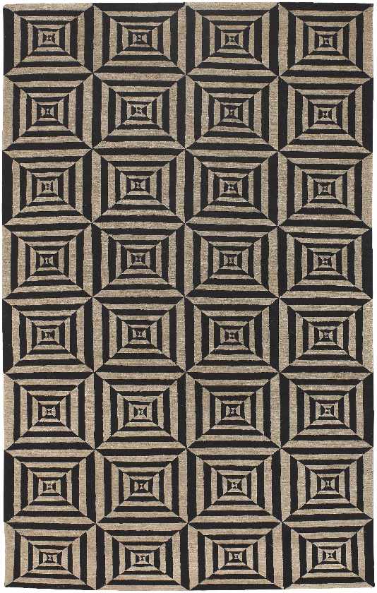 Kremmling Modern Black/Beige Area Rug