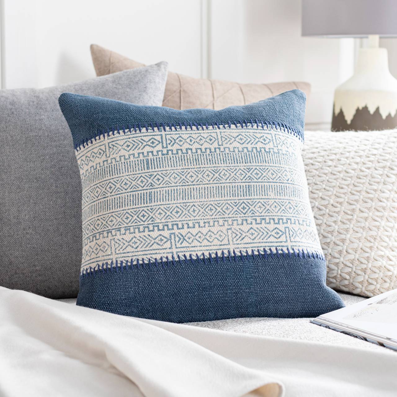 Diefdijk Pale Blue Pillow Cover