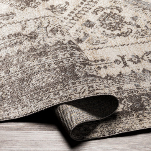 Surya Lavadora Flatweave Polyester Dark Brown Rectangular Indoor Medallion Oriental Machine washable Area Rug