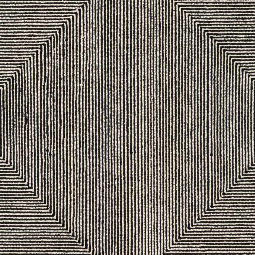 Rucphen Modern Black Area Rug