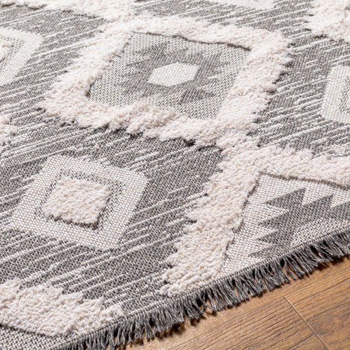 Surya Morocotton Cotton Black Rectangular Indoor Rustic Are Rug
