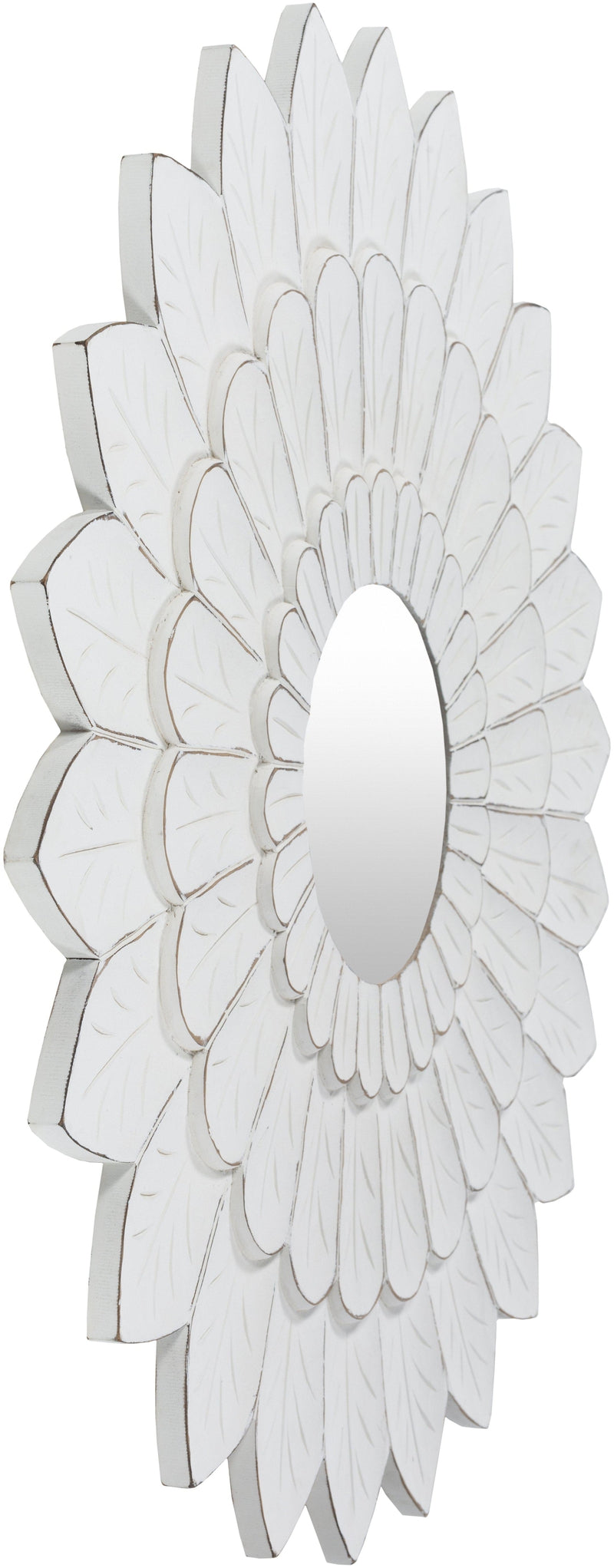 Heveadorp Traditional White Wall Mirror