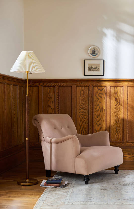 Tabetha Traditional Brown Floor Lamp
