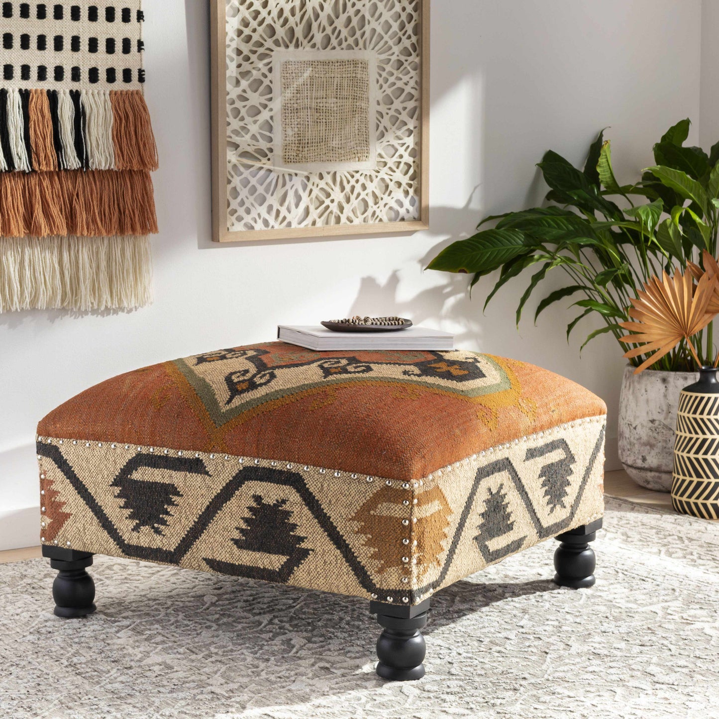 Dendermonde Brick Ottoman