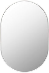 Soyla Modern Metallic Silver Wall Mirror
