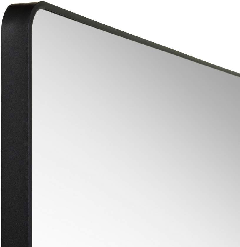 Renna Modern Black Wall Mirror