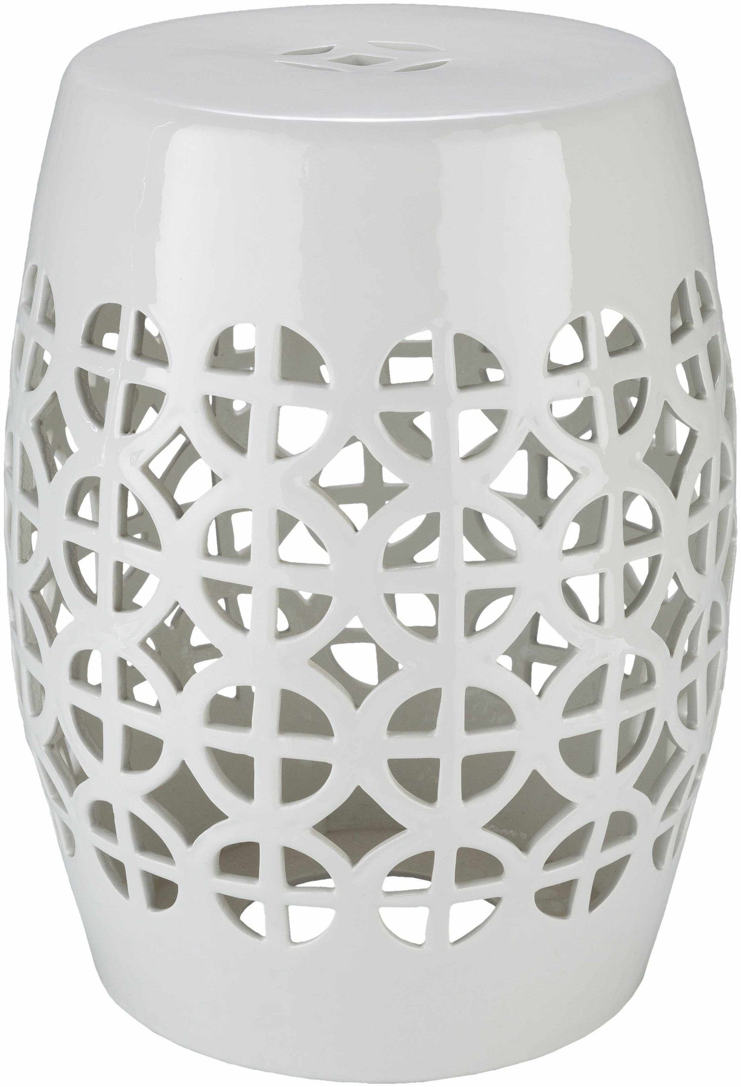 Pondorf White Garden Stool