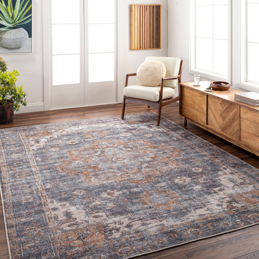 Surya Tahmis Flatweave Polyester Camel Rectangular Indoor Medallion Oriental Machine Washable Area rug
