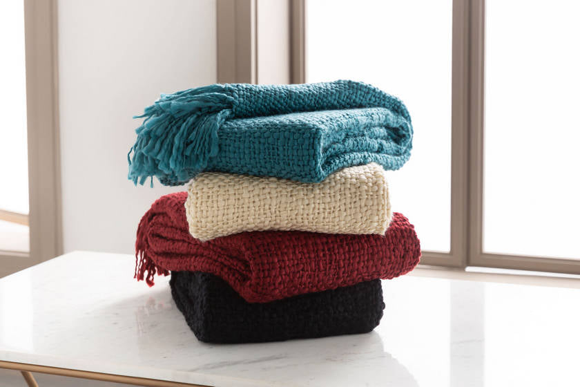 Blankenberge Teal Throw