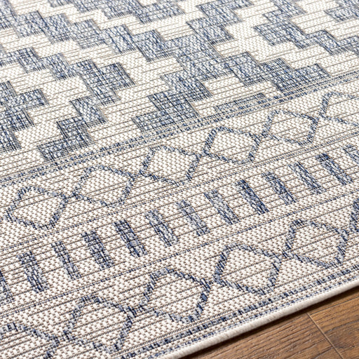 Surya Tuareg Flatweave Polypropylene Cream Rectangular Indoor/Outdoor Tribal Global Area Rug