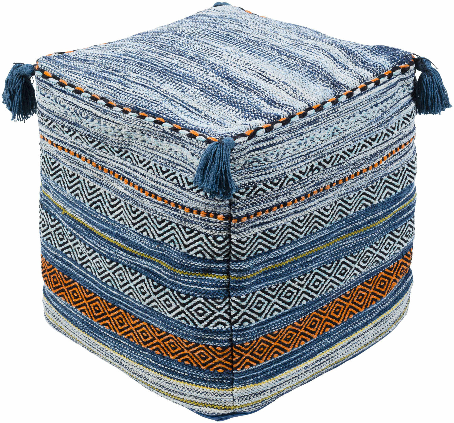 Krumbach Bright Blue Pouf