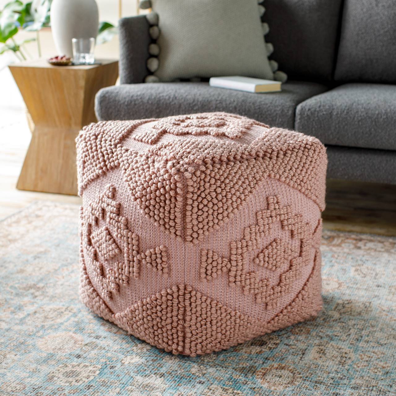 Munchendorf Rose Pouf