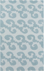 Belgium Coastal Sky Blue/Aqua Area Rug