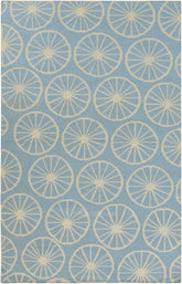 Belknap Coastal Bright Blue/Khaki Area Rug