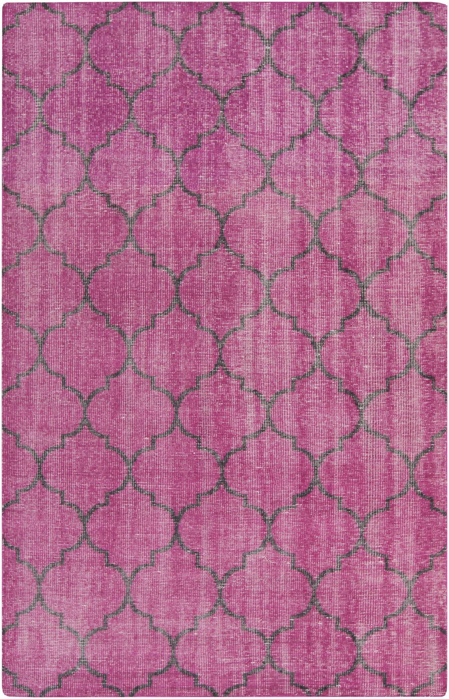 Belvidere Modern Magenta Area Rug